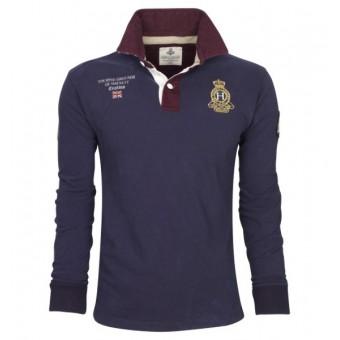 Foto Polo hackett contrast collar rugby navy