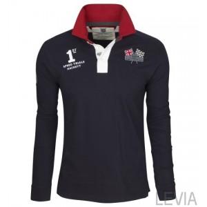 Foto Polo hackett solid colour gb racing flags navy