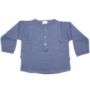 Foto Polo niño tricot azul Manu
