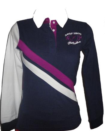 Foto Polo Padel Drop Shot Aroa Mujer Marino