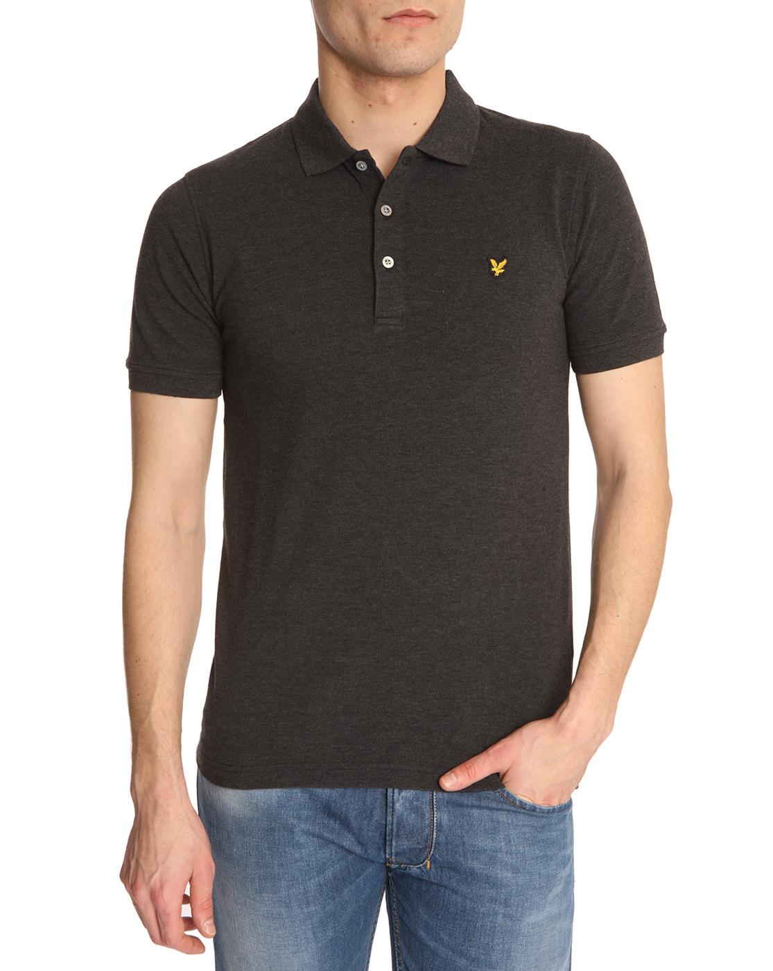 Foto Polo piqué antracita