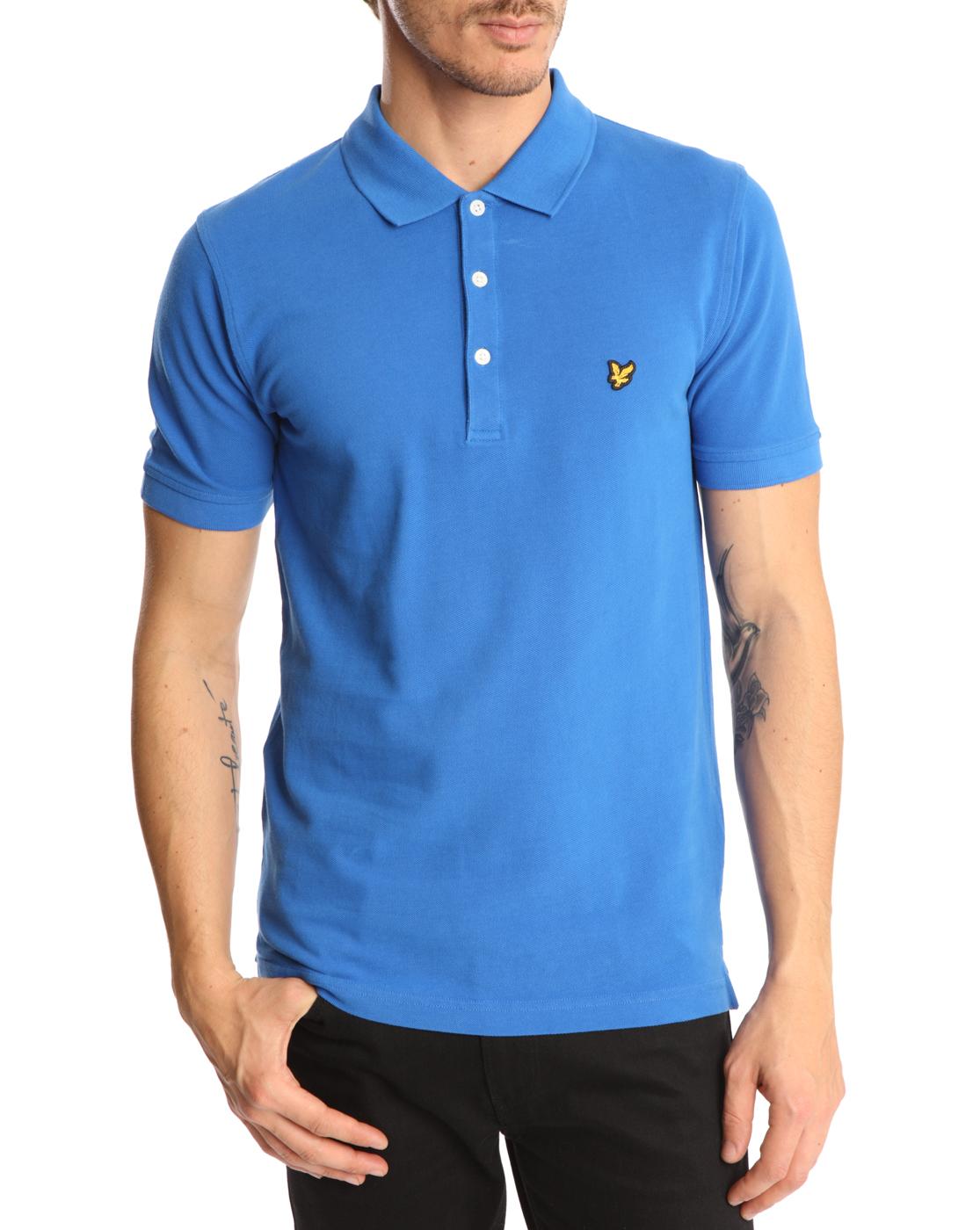 Foto Polo piqué azul rey