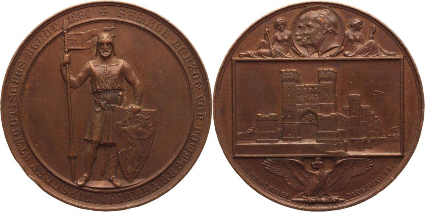 Foto Pommern-Dirschau Bronzemedaille 1860