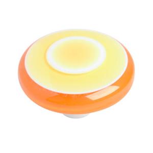 Foto Pomos Tiradores circulos de metacrilato naranja mueble infantiles niño