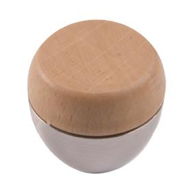 Foto Pomos Tiradores madera haya laca natural con metal cromo puerta mueble