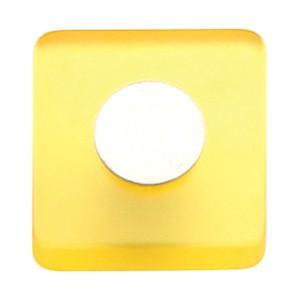 Foto Pomos Tiradores metacrilato amarillo con cromo mate mueble juvenil