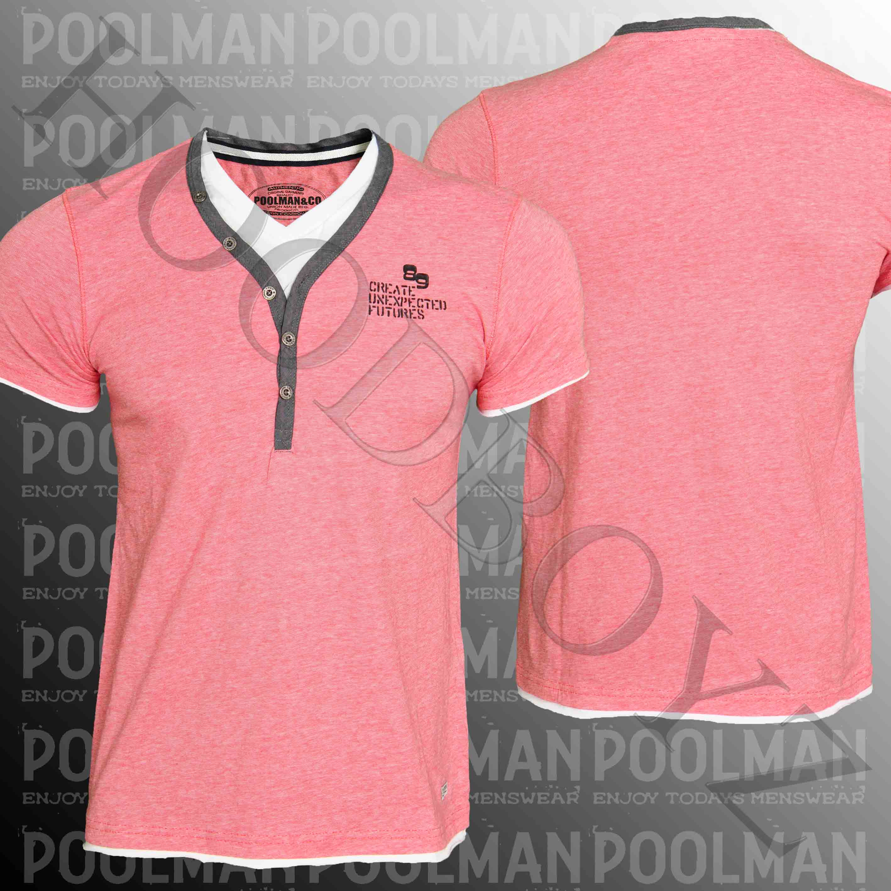 Foto Poolman Classic Camisetas Rojo Blanco
