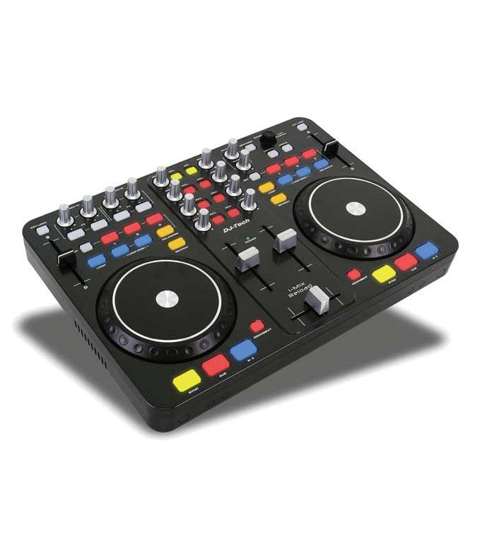 Foto portable usb dj mixer & scratch controller + dj software i-mix reload dj tech imixreload