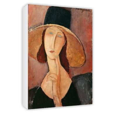 Foto Portrait of Jeanne Hebuterne in a large hat,.. - Art Canvas