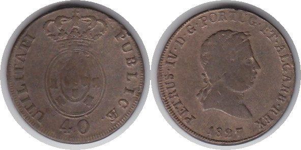 Foto Portugal Pataco 1827