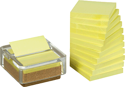 Foto Post-it paquete 12 blocs amarillos + dispensador