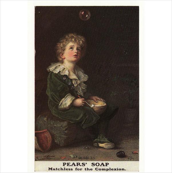 Foto Postcard Advert Pears Soap Bubbles c1900 Advertisement Sir John Everett Millais