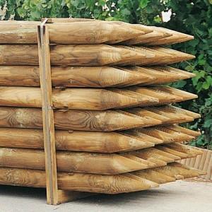 Foto Poste madera tratada 250x8/10 cm