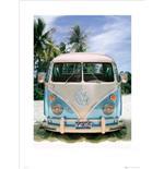 Foto Poster Californian Camper Beach