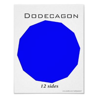 Foto Poster de Dodecagon del polígono