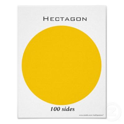 Foto Poster de Hectagon del polígono