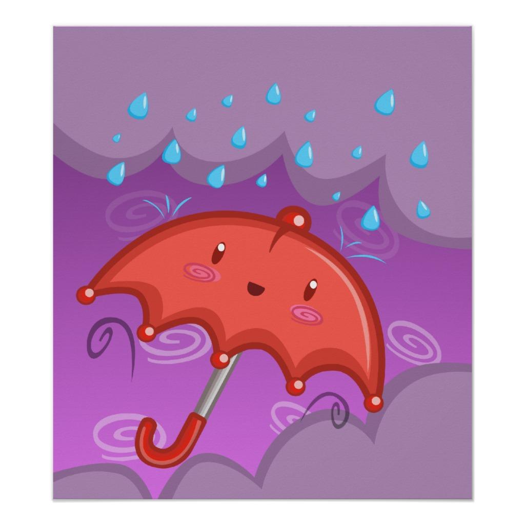 Foto Poster Paraguas-Tempestuoso alegre