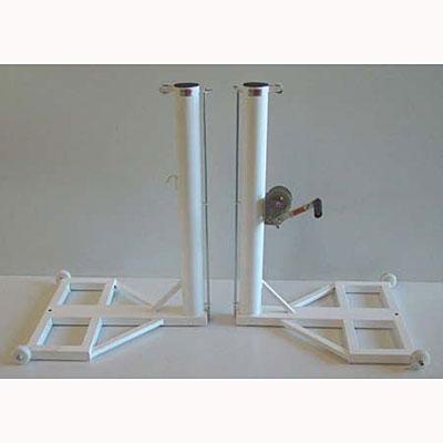 Foto Postes balonvolea voleybol tenis badminton aluminio desmontable ruedas