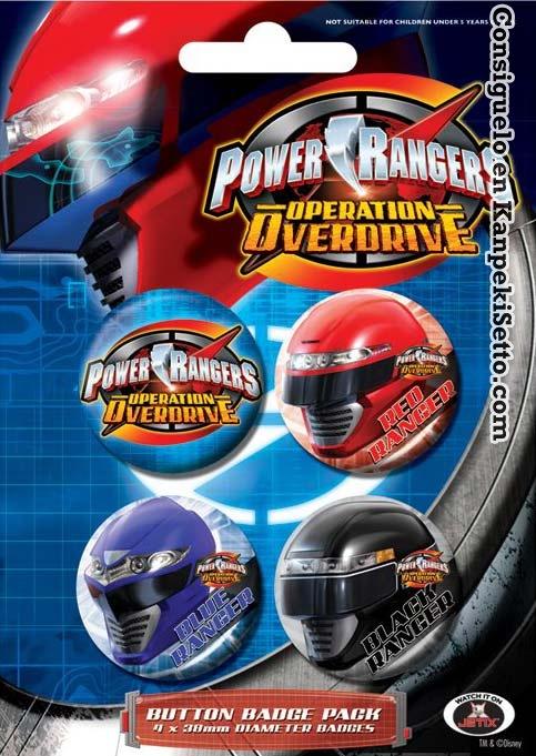 Foto Power Rangers Pack De 4 Chapas