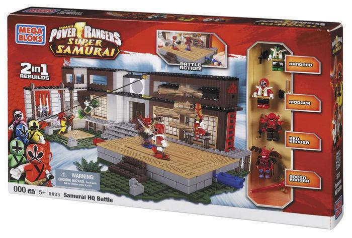 Foto Power Rangers Samurai Mega Bloks Kit De ConstruccióN Samurai Hq Battle