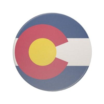 Foto Práctico de costa con la bandera de Colorado, los Posavasos...