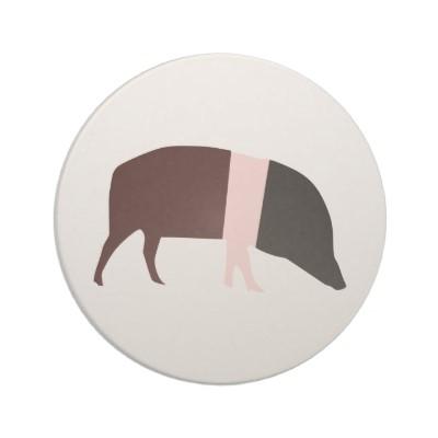 Foto Prácticos de costa del cerdo de la ensillada Posavasos Personalizados