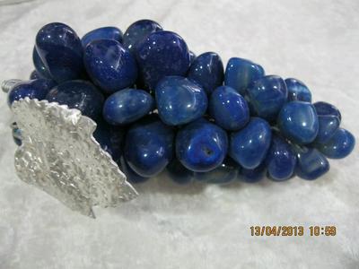 Foto Precioso Racimo De Uvas De Mineral Ágata Azul Para Coleccionistas
