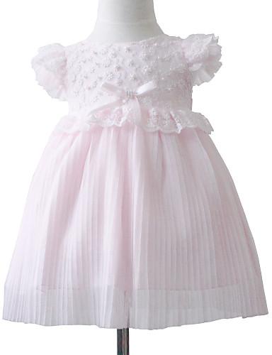 Foto precioso vestido de bola bateau encaje satinado vestido de niña de las flores