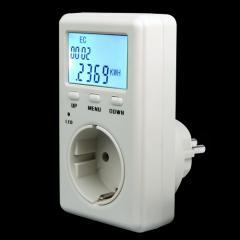 Foto preciso medidor de potencia contador control de comsumo lcd