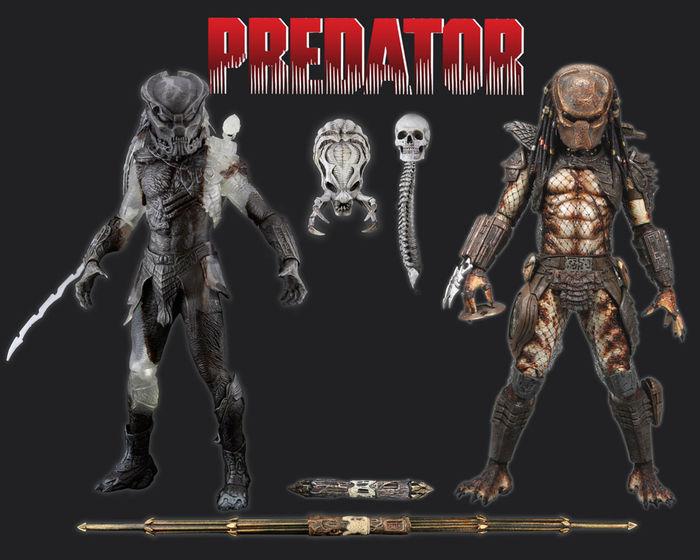 Foto Predators Pack 2 Figuras Berserker Y City Hunter 18 Cm
