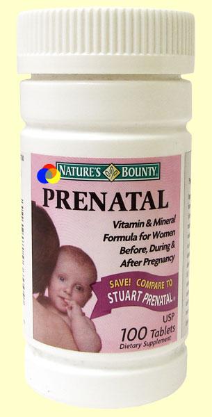Foto Prenatal Fórmula - Natures's Bounty - 100 comprimidos [074312037009]