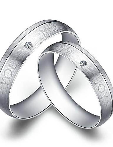 Foto Pretty 925 pares de anillos de plata esterlina