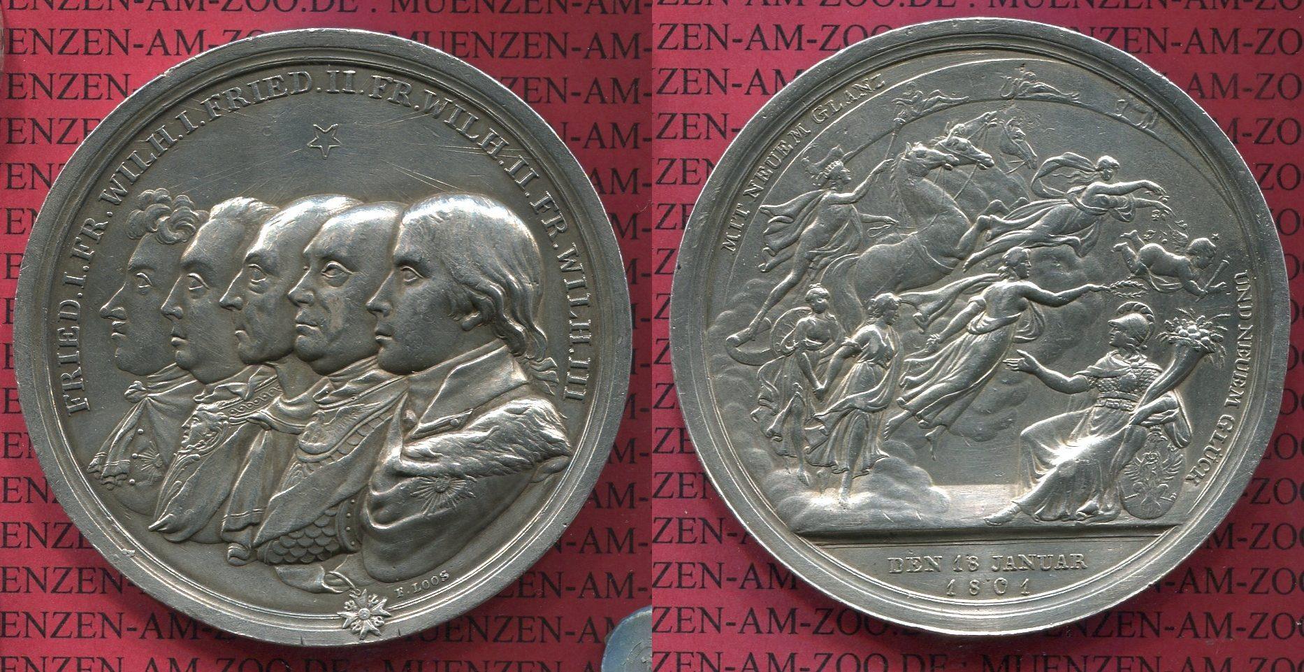 Foto Preußen Königreich Silbermedaille 1801