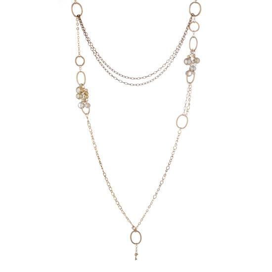Foto Primrose Hill Pearl And Key Layer Necklace