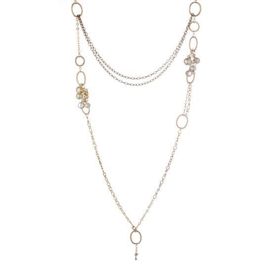 Foto Primrose Hill Pearl And Key Layer Necklace