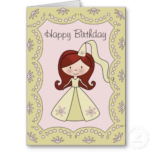 Foto Princesa de la tarjeta de cumpleaños de la isla