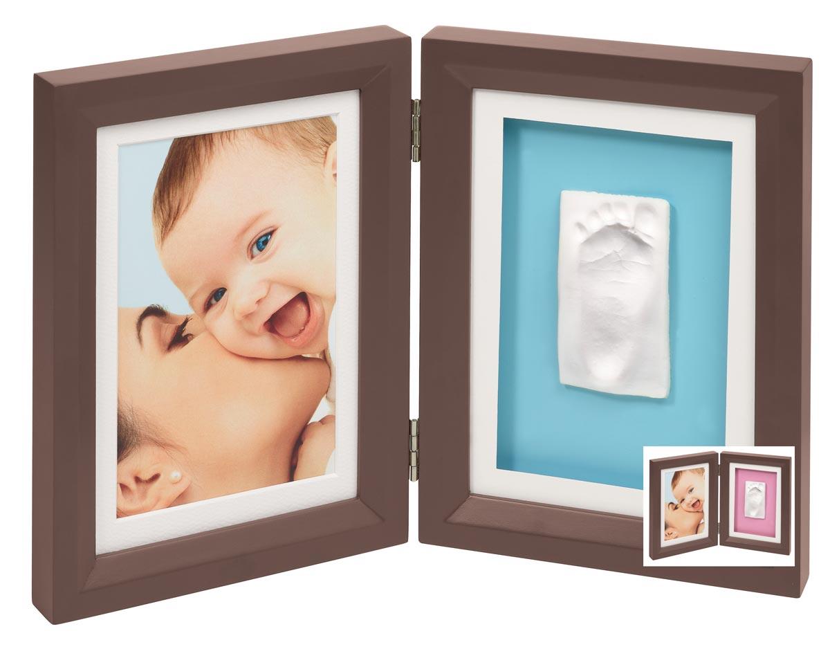 Foto Print frame Baby Art Brown & Bleu/Pink