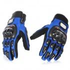 Foto PRO-BIKER MCS-01A Carreras de motos completo dedo guantes de protección - Azul + Blanco (Talla XL / Par)