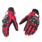Foto PRO-BIKER MCS-01A Carreras de motos completo dedo guantes de protección - Rojo + Negro (Talla L / Par)