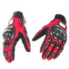 Foto PRO-BIKER MCS-01A Carreras de motos completo dedo guantes de protección - Rojo + Negro (Talla M / Par)