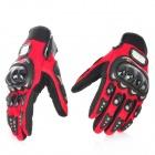 Foto PRO-BIKER MCS-01A Carreras de motos completo dedo guantes de protección - Rojo + Negro (Talla XL / Par)