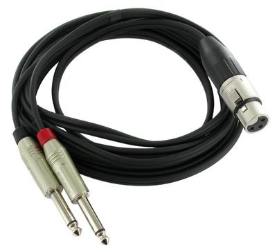 Foto pro snake Y-Cable XLRF / 2x Jack