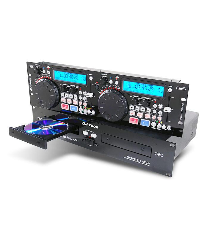 Foto professional dual cd/mp3 player with dsp dj tech iscratch303