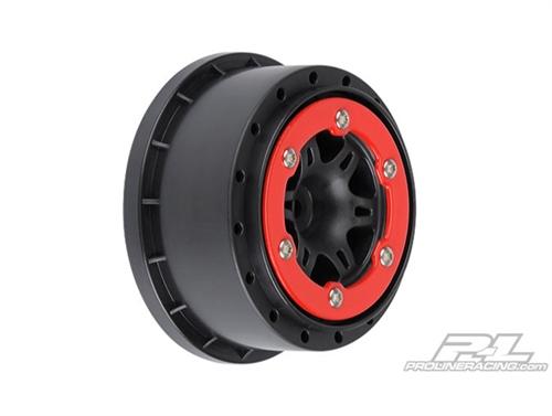 Foto Proline Sixer 2.2/3.0 Red / Black Bead-Loc Rear Wheels (2) 271504