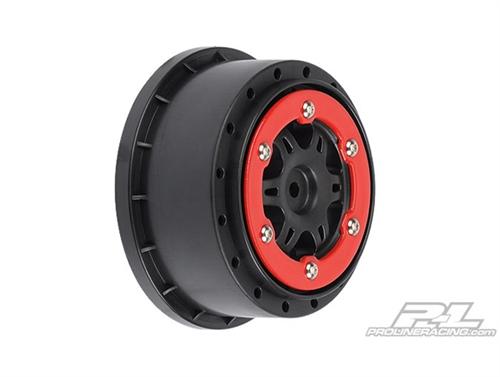 Foto Proline Split Six 2.2/3.0 Red / Black Bead-Loc Rear Wheel (2) Sc10 271704