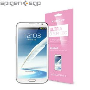 Foto Protector de pantalla Samsung Galaxy Note 2 Anti manchas huellas dactilares de Spigen SPG