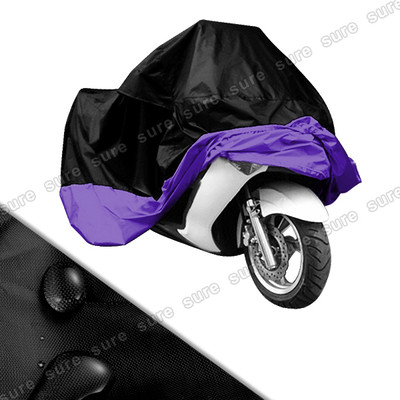Foto Protector Funda Cubierta Talla Xl (245cm) Para Moto/motocicleta Negro Y P�rpura