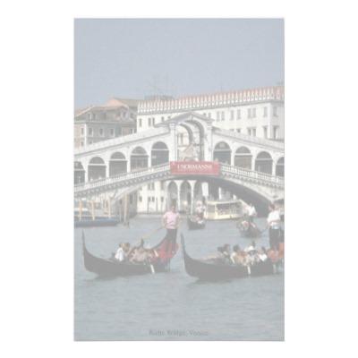 Foto Puente de Rialto, Venecia Papeleria De Diseño (Paquete De 10)