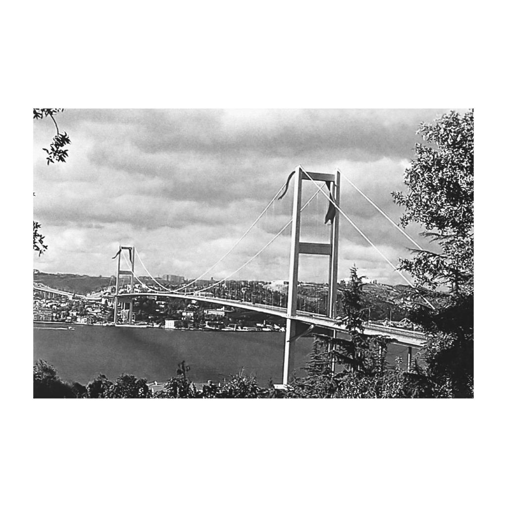 Foto Puente de Turquía Estambul Bosphorus del vintage Lona Estirada...