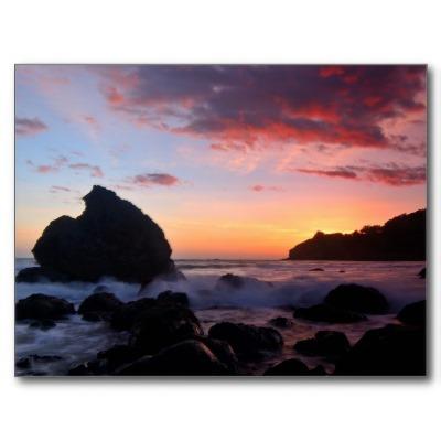 Foto Puesta del sol de la playa de Muir Tarjetas Postales